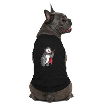 Infirmière panda d’Halloween - T-shirt bio premium pour chien - noir - Dos