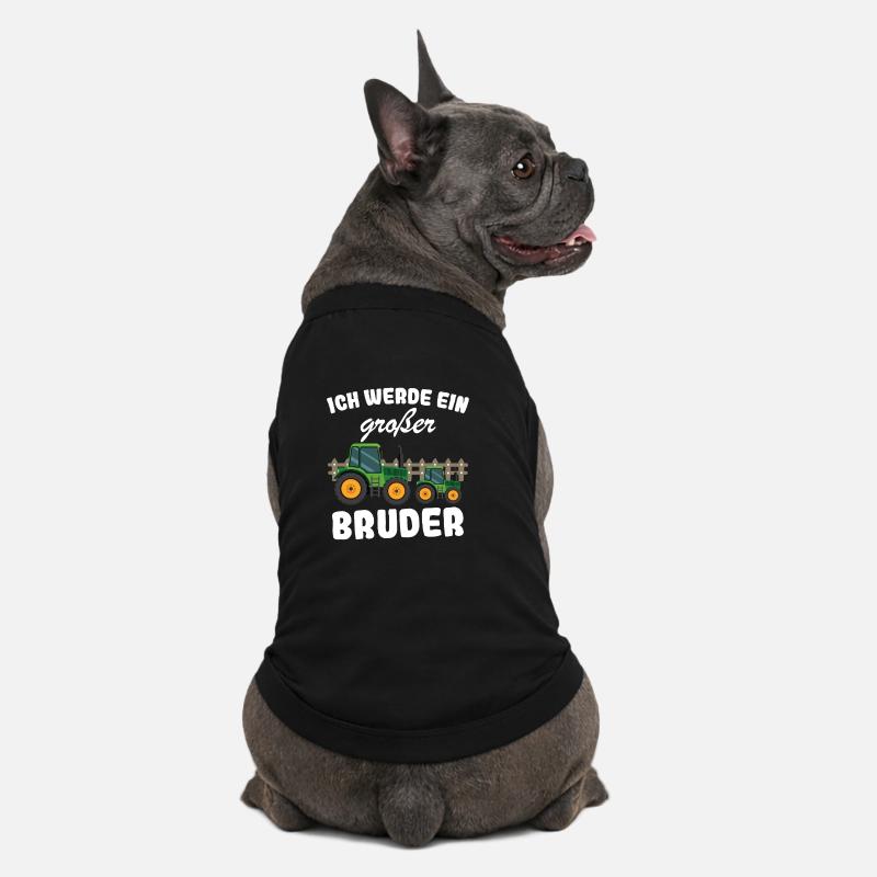 Nachwuchs Verkünden | Ich Werde Großer Bruder 2027 - Premium Organic Hunde-T-Shirt - Schwarz