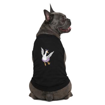 Canard Ballerine Ballet Danse - T-shirt bio premium pour chien - noir - Dos