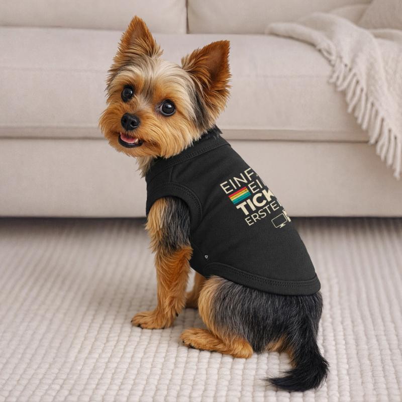 Science Coder CRÉEZ SIMPLEMENT UN BILLET DRÔLE T-shirt bio premium pour chien