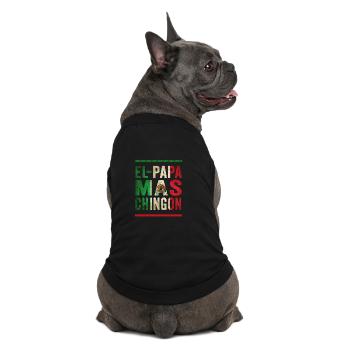 Mexikanisches Vintage Vater Spruch Design - Premium Organic Hunde-T-Shirt - Schwarz - Hinten