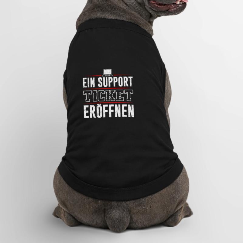 Coder OPEN A SUPPORT TICKET FUNNY Premium Organic Dog T-Shirt