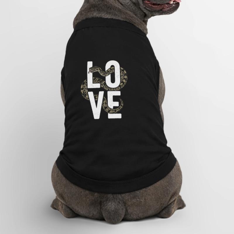 King Python Snakes LOVE Terrarium Python Premium Organic Dog T-Shirt
