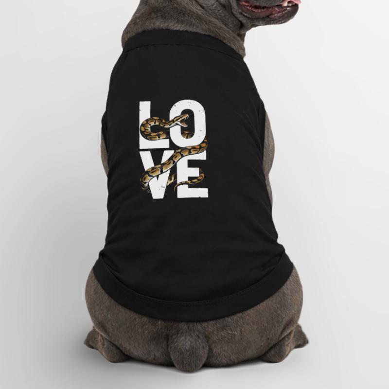 King Python Snakes LOVE Terrarium Python Premium Organic Dog T-Shirt