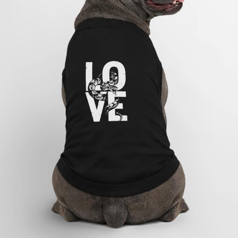 Les serpents rois Python ADORENT les pythons de terrarium T-shirt bio premium pour chien