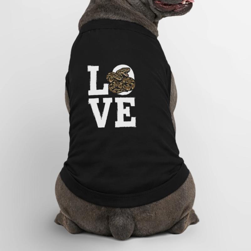 King Python Snakes LOVE Terrarium Python Premium Organic Dog T-Shirt