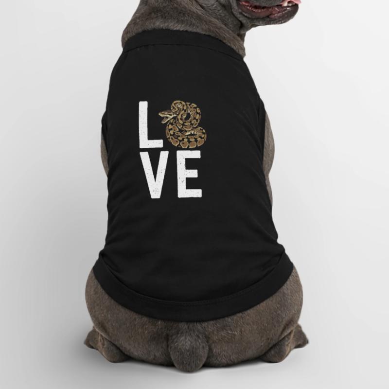 Les serpents rois Python ADORENT les pythons de terrarium T-shirt bio premium pour chien