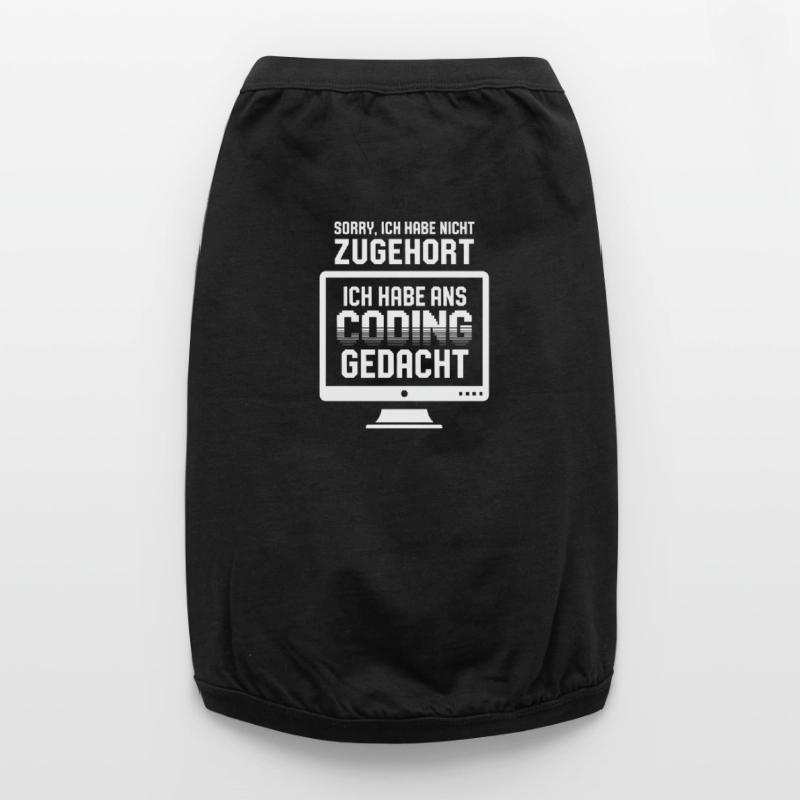 Coder la pensée au lieu d’écouter T-shirt bio premium pour chien