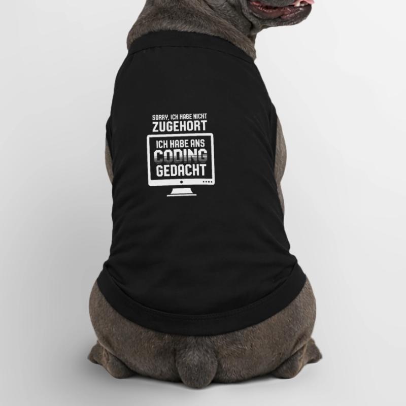 Coder la pensée au lieu d’écouter T-shirt bio premium pour chien