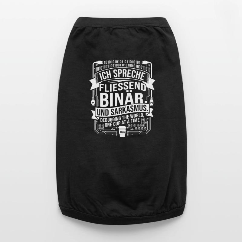 Coding Binary Coffee Sarcasm Premium Organic Dog T-Shirt