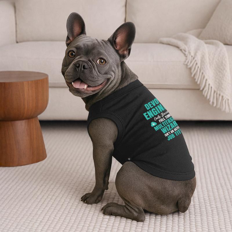 DevOps Engineer Multitasking Wizard Premium Organic Dog T-Shirt