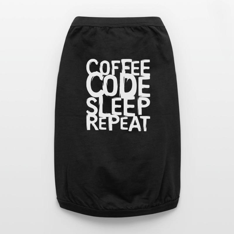 coffee code Programmer - Computer Science Work Logo Premium Organic Dog T-Shirt
