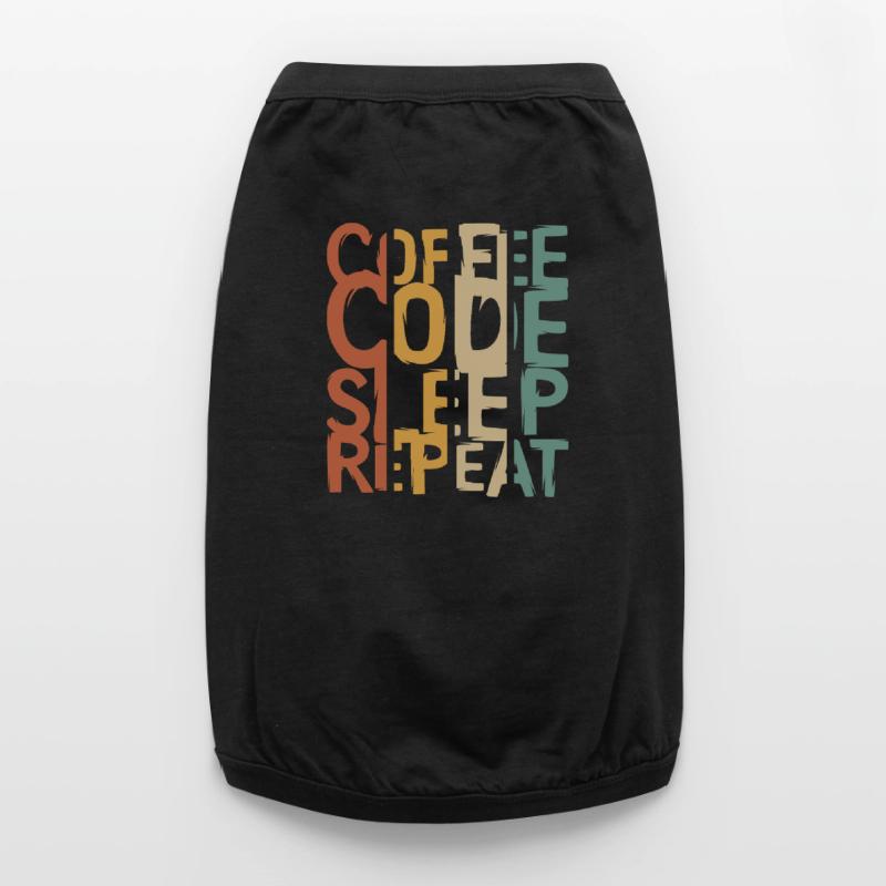 Coffee Code Sleep Repeat – Developer Design Premium Organic Dog T-Shirt