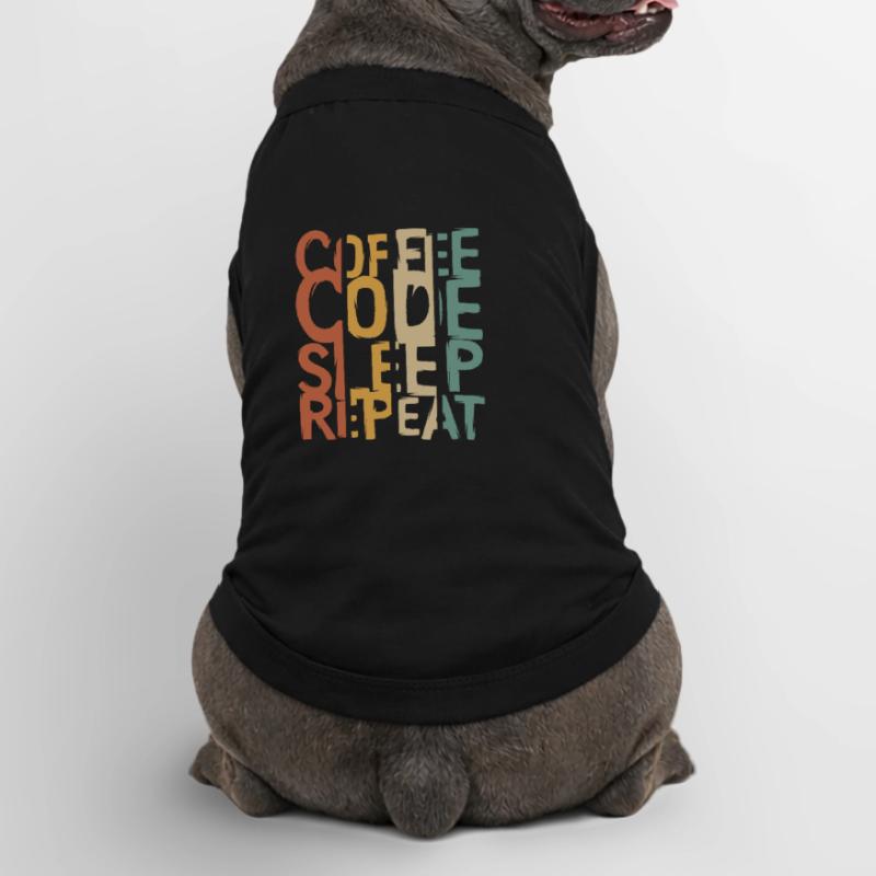 Coffee Code Sleep Repeat – Developer Design Premium Organic Dog T-Shirt