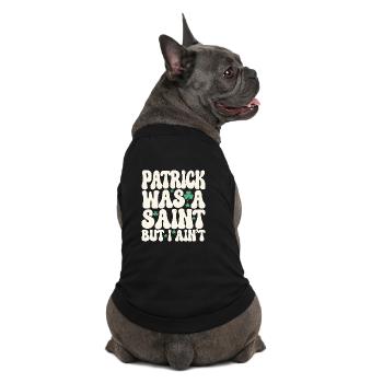 Patrick war ein Heiliger, aber ich bin nicht St. Patrick's Day - Premium Organic Hunde-T-Shirt - Schwarz - Hinten
