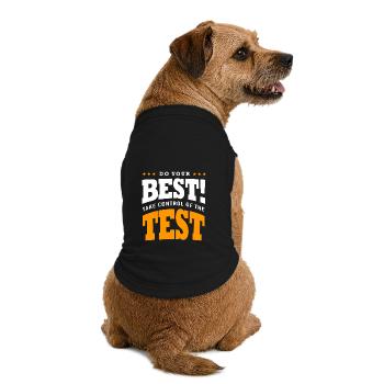 Exam Teacher Abi Abitur - Premium Organic Dog T-Shirt - black - Back