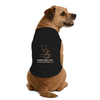 Hebamme, Kaffee, Beruf, Stolz - Premium Organic Hunde-T-Shirt - Schwarz - Hinten