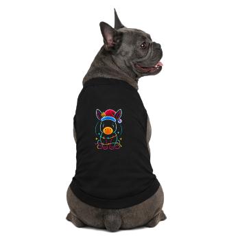 Donkey Elf Noël Drôle Cadeau - T-shirt bio premium pour chien - noir - Dos