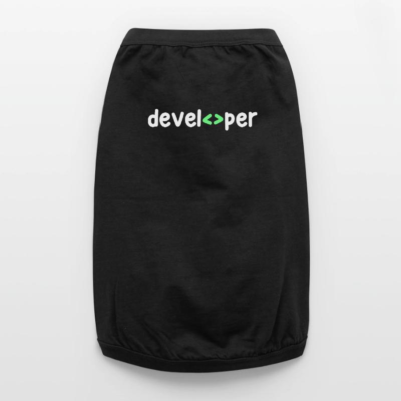 Développeur Code Scripting Debug Informatik Geek T-shirt bio premium pour chien