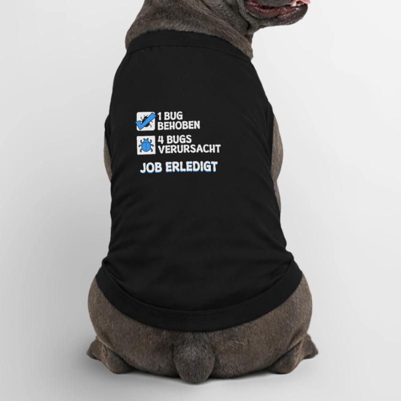 Développeur Coden skripting bugs debug correction de bugs T-shirt bio premium pour chien