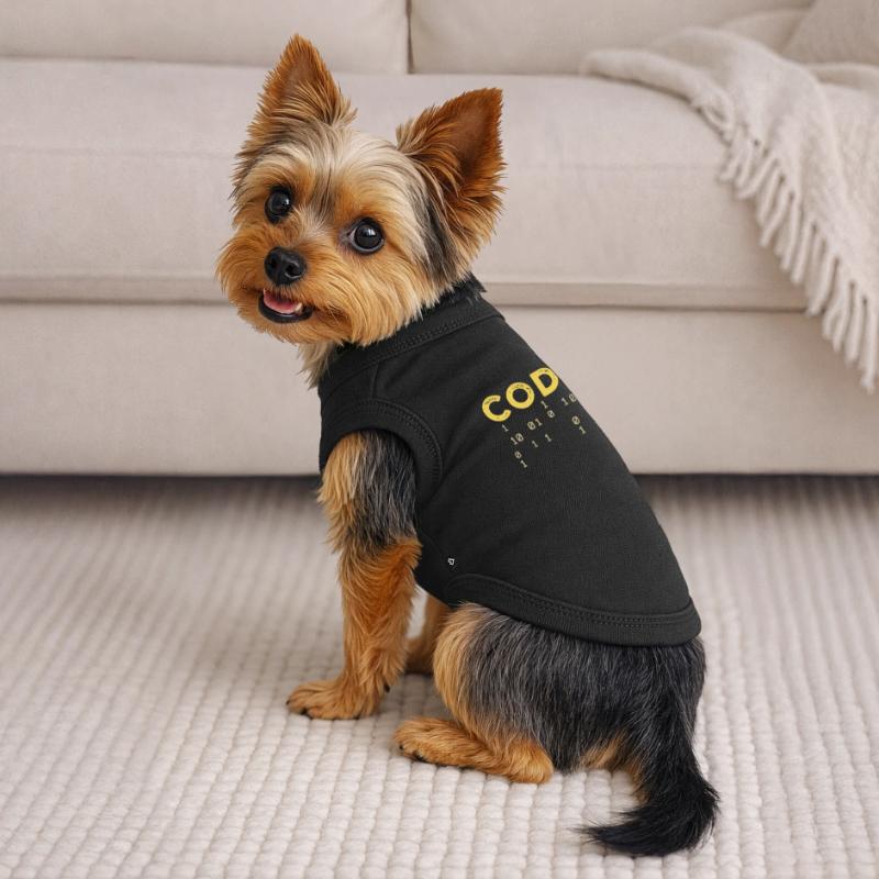 Coden Statement Developer Programmierer Skripting Premium Organic Hunde-T-Shirt