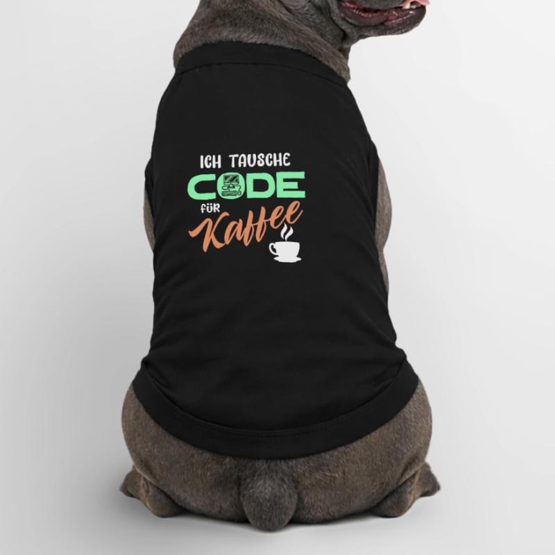 Code Développeur de déclaration Programmeur Ordinateur T-shirt bio premium pour chien