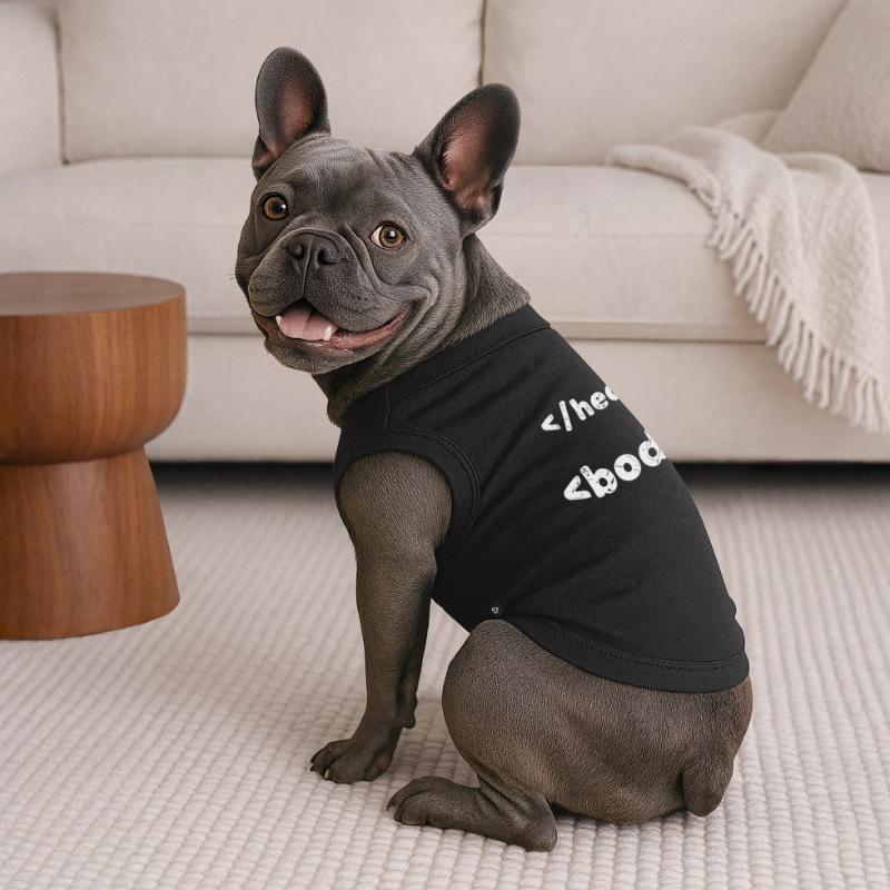 Code Programmeur Développeur Script Informatique T-shirt bio premium pour chien