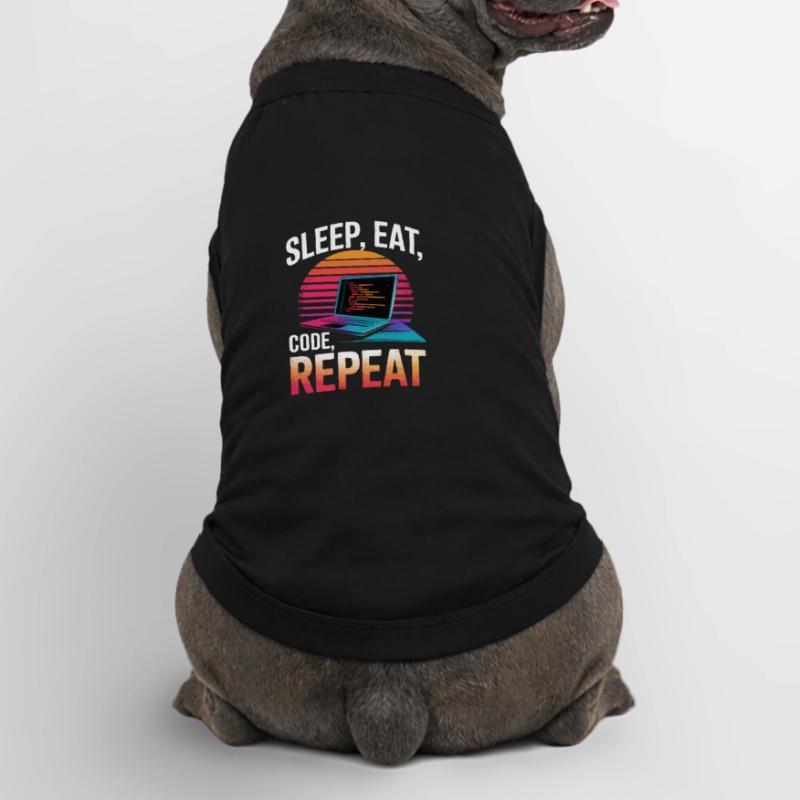 Sleep Eat Code Repeat Gift Programmer Developer Premium Organic Dog T-Shirt