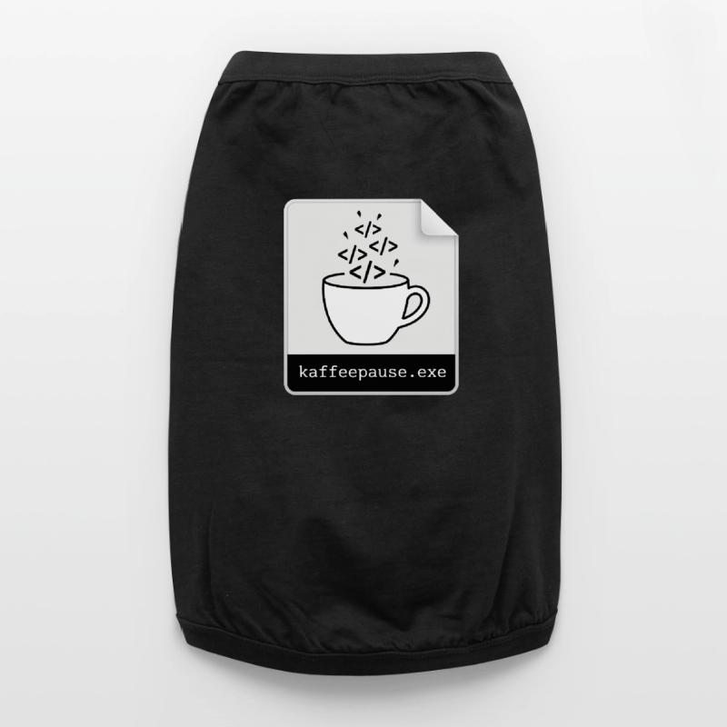 Kaffeepause.exe - IT Programmieren Informatik Code Premium Organic Hunde-T-Shirt