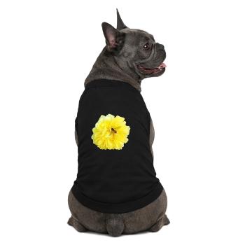 Yellow_Rose_-_Bee_Nature_Photography - T-shirt bio premium pour chien - noir - Dos