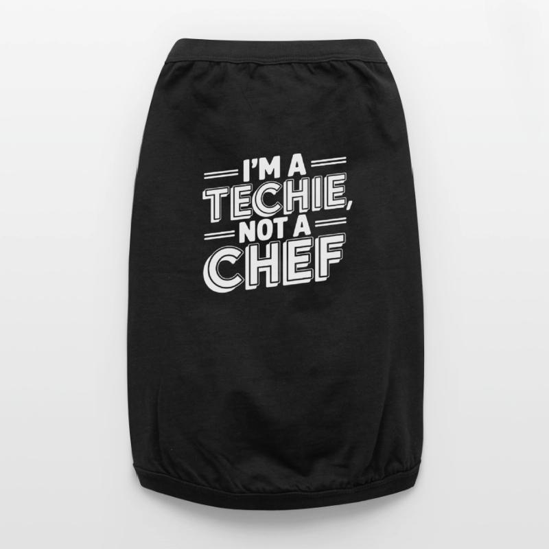 Techie Not a Chef Techniker IT Programmierer Premium Organic Hunde-T-Shirt
