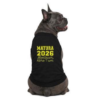 Matura 2026 Spruch - T-shirt bio premium pour chien - noir - Dos
