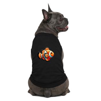 Clownfische - Premium Organic Hunde-T-Shirt - Schwarz - Hinten
