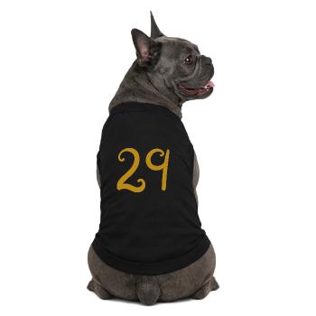 29 - Premium Organic Hunde-T-Shirt - Schwarz - Hinten