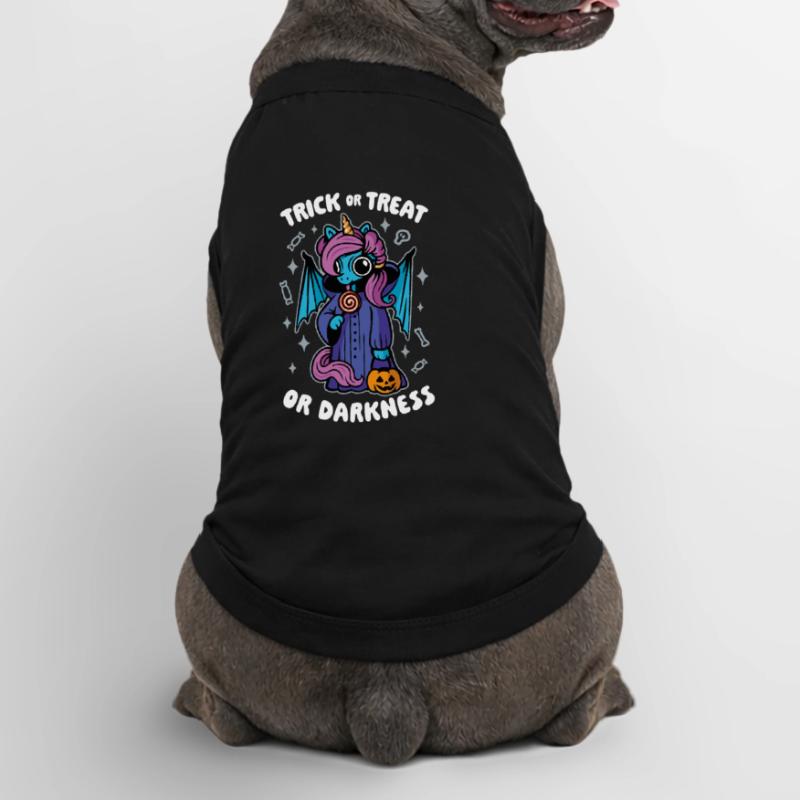 Dunkles süßes Einhorn - Süßes oder Saures oder Dunkelheit Premium Organic Hunde-T-Shirt
