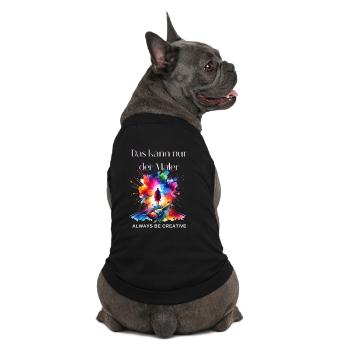 Maler Geschenk - Lustiger Maler Spruch  - Premium Organic Hunde-T-Shirt - Schwarz - Hinten