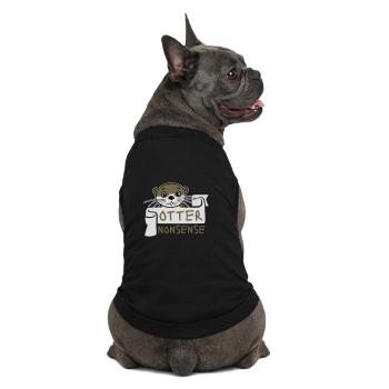 Otter Nonsense Lustig Wortspiel Otter Liebe Spruch - Premium Organic Hunde-T-Shirt - Schwarz - Hinten