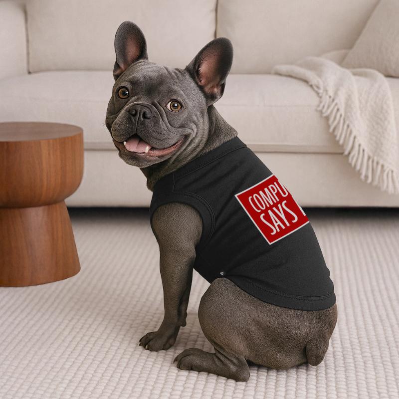 Computer Says No Lustig Programmierer Nerd Technik Premium Organic Hunde-T-Shirt