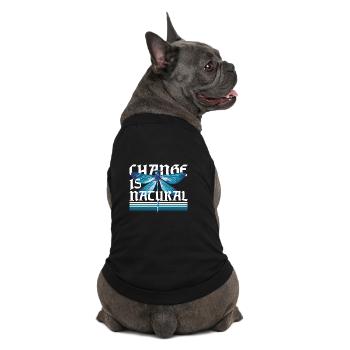 Dragonfly Dragonflies Change Is Natural - Premium Organic Dog T-Shirt - black - Back