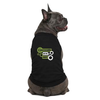 Inschenör ba da Oabeit, ingénieur au travail - T-shirt bio premium pour chien - noir - Dos