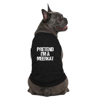 Faire semblant d’être un suricate Costume drôle Halloween - T-shirt bio premium pour chien - noir - Dos