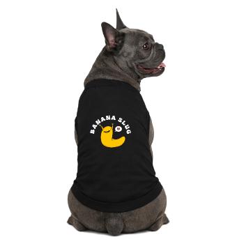 banana snail - Premium Organic Dog T-Shirt - black - Back