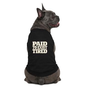 Burnt-out millennial, tired adult, - Premium Organic Dog T-Shirt - black - Back