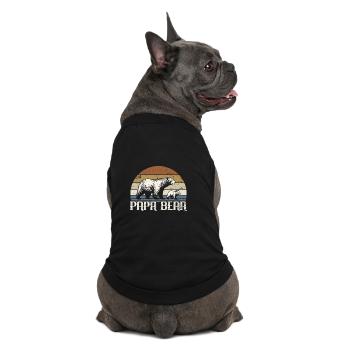 Papa Bear - Father Father's Day Gift - Premium Organic Dog T-Shirt - black - Back