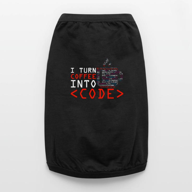 Programmers generate code from coffee Premium Organic Dog T-Shirt