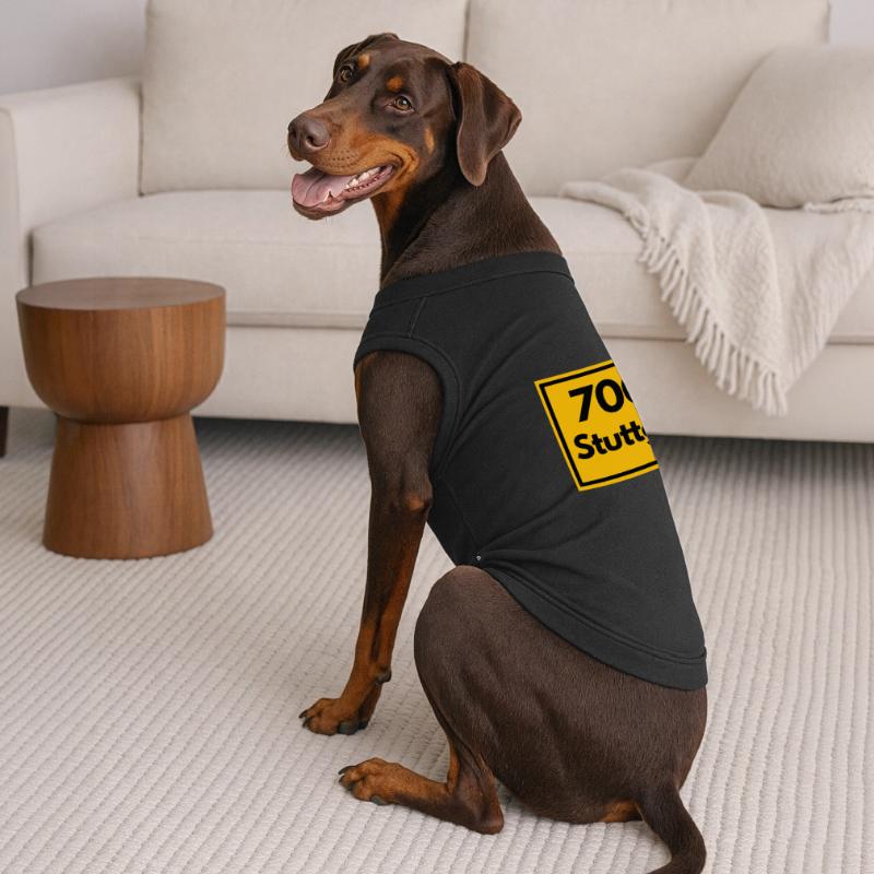 OLD POSTCODE POSTCODE RETRO 7000 STUTTGART SCHWABE Premium Organic Dog T-Shirt