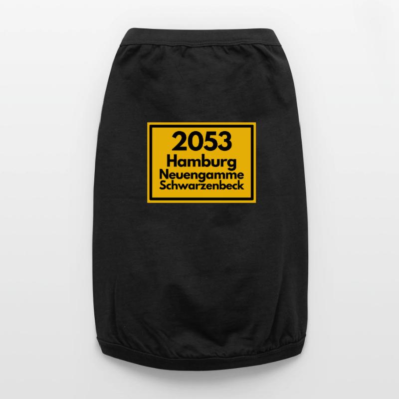 OLD POSTCODE POSTCODE 2053 HAMBURG NEUENGAMME ELBE Premium Organic Dog T-Shirt