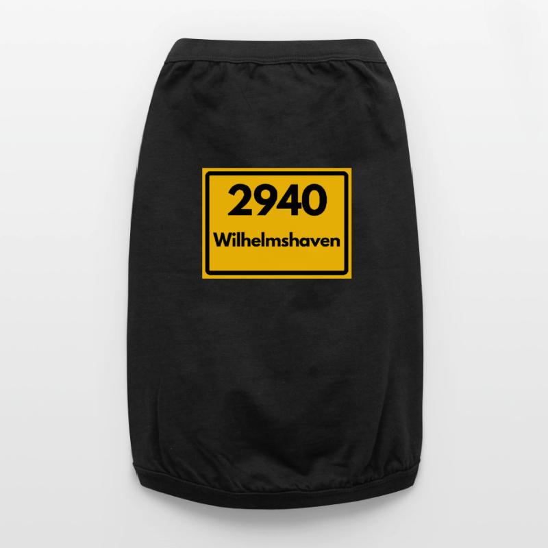 OLD POSTCODE POSTCODE RETRO 2940 WILHELMSHAVEN Premium Organic Dog T-Shirt