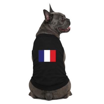 France flag - Premium Organic Dog T-Shirt - black - Back
