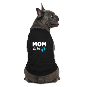 Mom to be Boy Mom Pregnancy Mom - Premium Organic Dog T-Shirt - black - Back